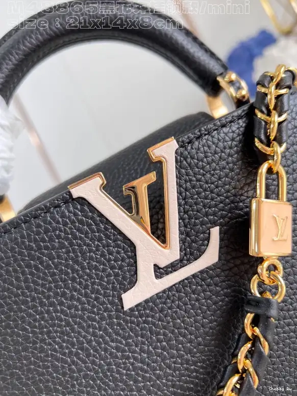 VUITTON CAPUCINES MINI-21*14*8CM LOUIS 0608